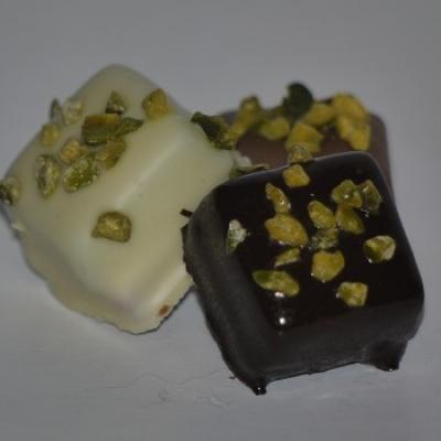 Praliné amande lait, pâte amande pistache, Irrésistible