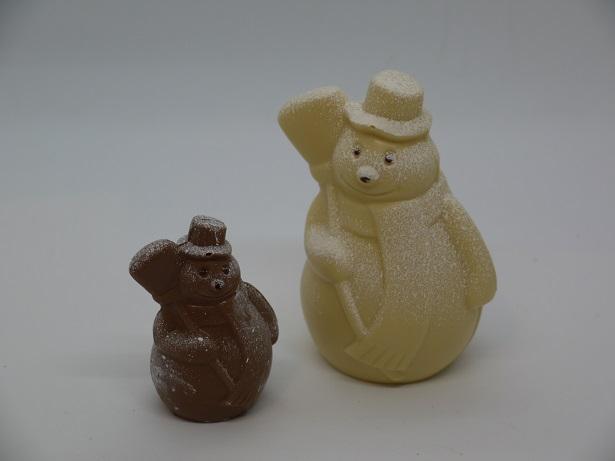 Bonhomme de neige balai petit et grand modèle, artisan chocolatier Beauvais Oise