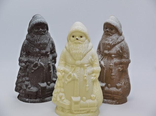 Père Noël avec cape chocolat artisanal Oise Beauvais