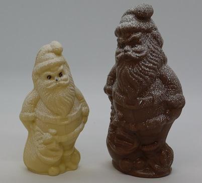 Père Noël avec sac petit et grand modèle chocolat artisanal Beauvais Oise