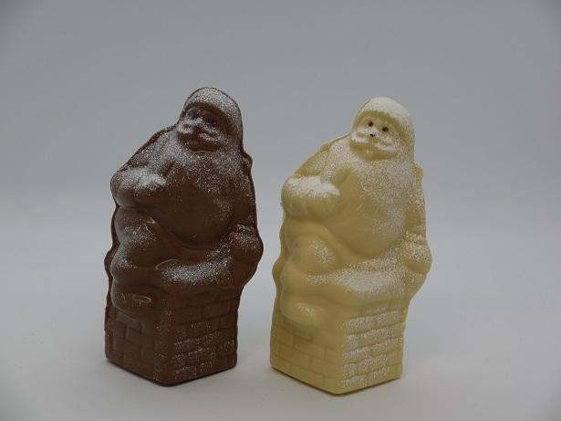 Père Noël cheminée artisan chocolatier Beauvais Oise